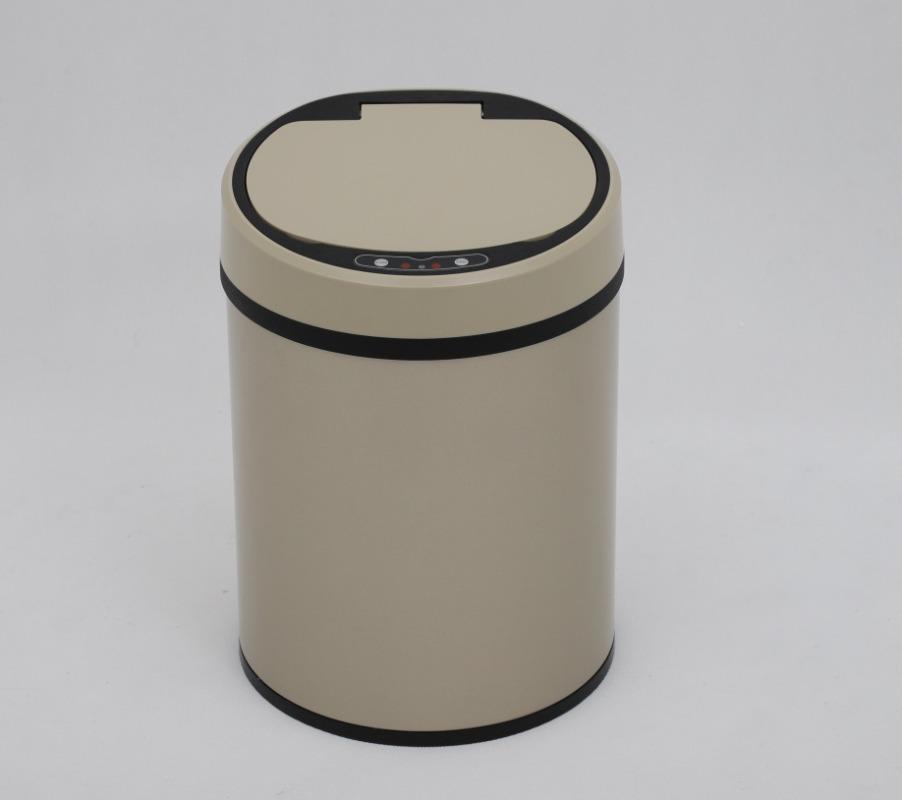 

Новый креативный многофункциональный умный мусорный бак для спальни, дома, из нержавеющей стали, индукционный, для ванной комнаты отеля, сортировочный ящик для компоста, подарок 33.5x24cm шампанского