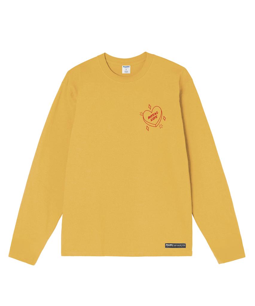 ROYALLIFE Rll1103 Heart Logo Long Sleeve - Yellow