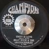 7inch Record BILLY DICE  UNTOUCHABLES  CHARLIE  Unity Is Love  Harder They Come NONE Champion 1972 Jamaica Reggae Ska  Dub Used
