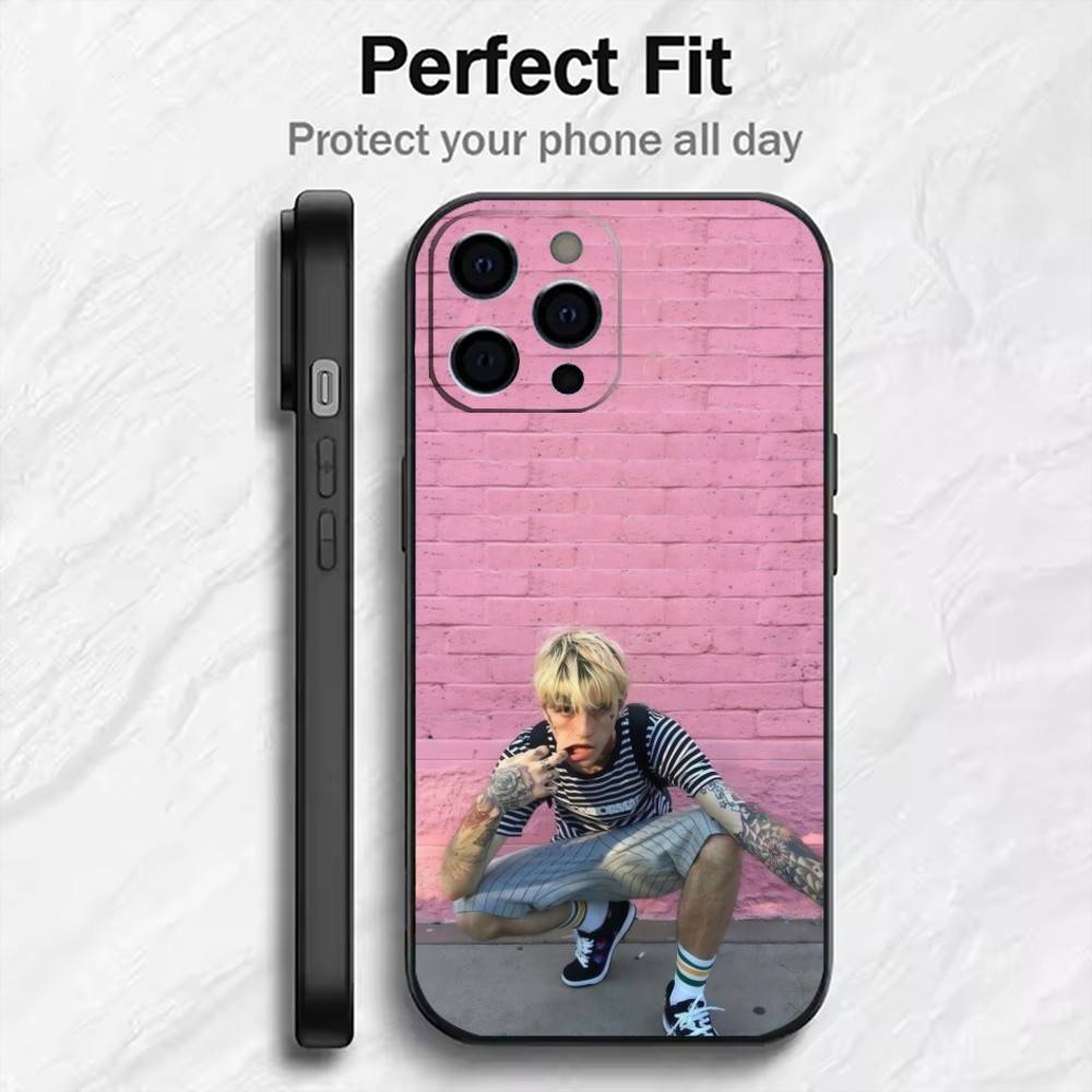 

Hellboy EMO-RAP lil P-Peep Phone Case For iPhone17,16,15,14,13,12 Plus,Max Soft Silicone Black Cover iPhone16plus