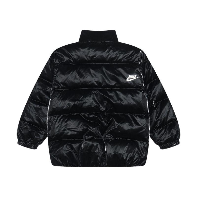 Nike Down Jacket Warm Solid Color Stand Collar Zipper Duck Down Kids jackets IQ2834-010