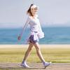 Saucony Solid Color Breathable Pullover Long Sleeve Raglan T-Shirt Women tops SC1239067-4