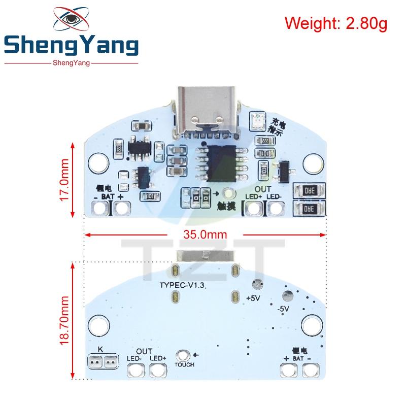 1/3PCS Type-C Table Lamp Circuit Board USB Charging Three Gear Stepless Dimming Led Touch Small Night Lamp Control Module