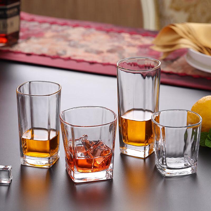 ZISIZ Octagonal Tempered Glass Cup