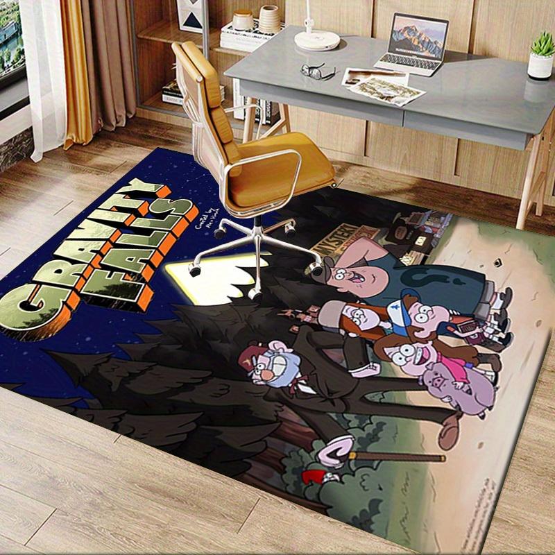 3D-gedruckter Gravity Falls, Mystery Shack, Kiefern Anti-Rutsch-Teppich - Maschinenwaschbarer Büro-Teppich für Wohnzimmer, Schlafzimmer, Büro - Mehrere Größen