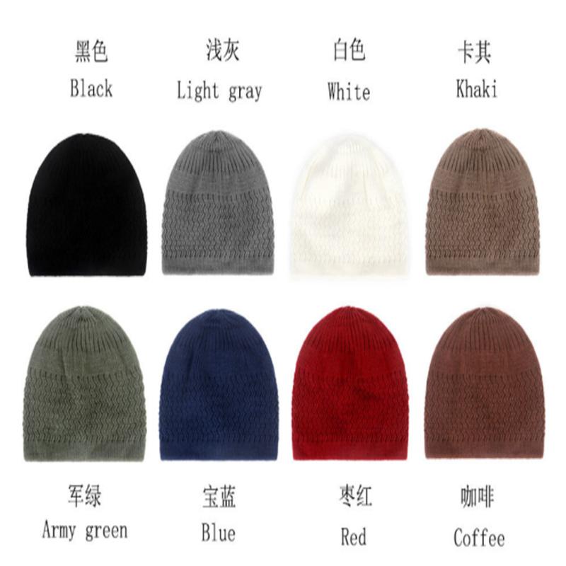 New Spring Knitted Muslim Men Prayer Hats Unisex Beanies Cap Warm Islamic Ramadan Je Kippah Homme Hat Men's Wrap Head Caps