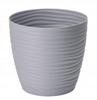 Gray Flowerpot with Saucer 19x173cm Plastic