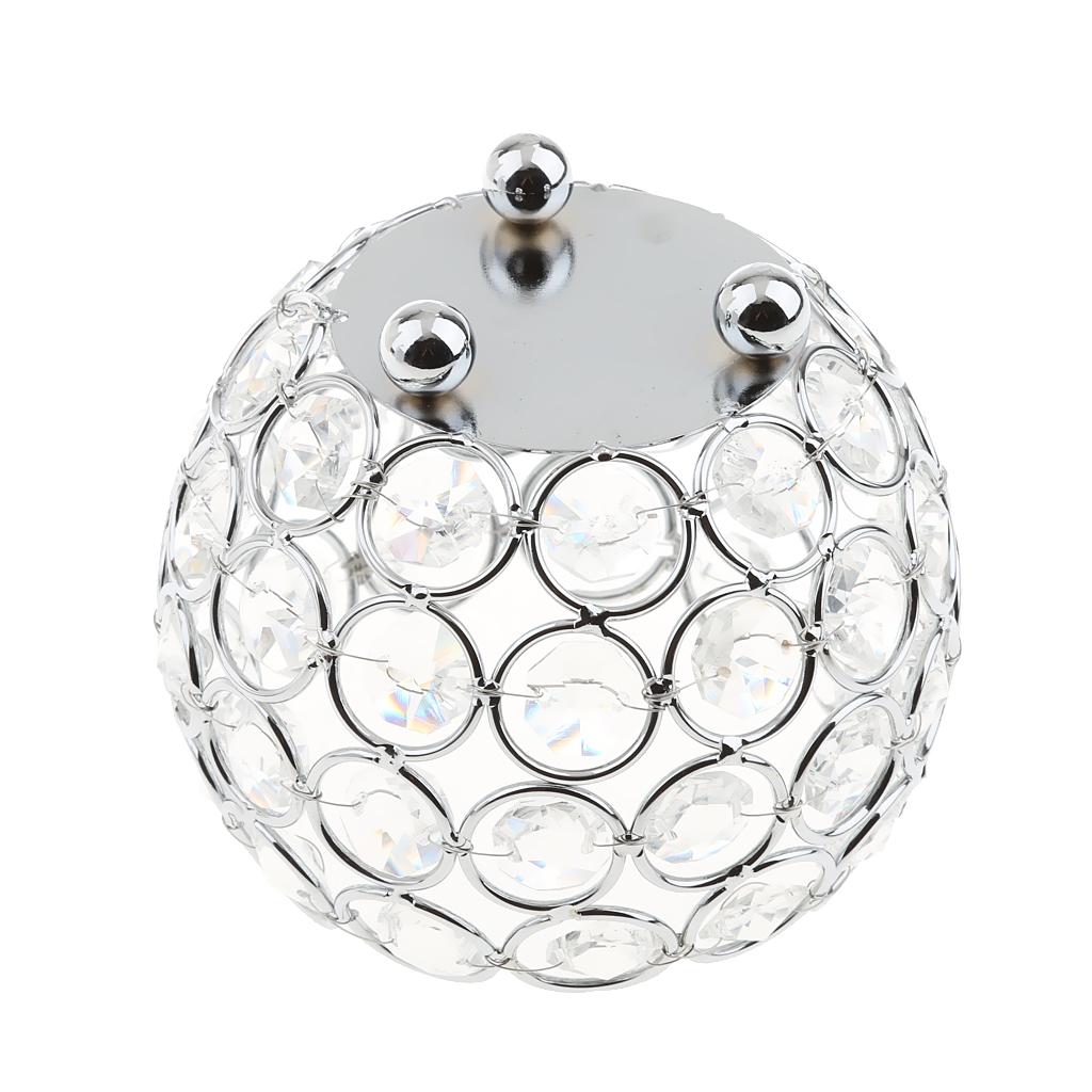 4Pcs Romantic Crystal Candle Holder for Home Decorative Lantern Wedding Party Table