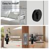 Round Door Latch Zinc Alloy Effective Protection Anti Theft Deadbolt Lock Single Cylinder Deadbolt for 35mm-50mm Door Thickness