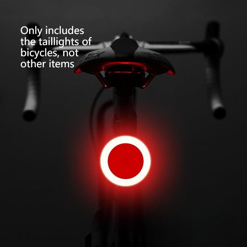 Creative Bicycle Taillights USB Charging Mountain Lights Night Road Bike Riding Equipment Accessories High Brightness Taillights 1000 Mah