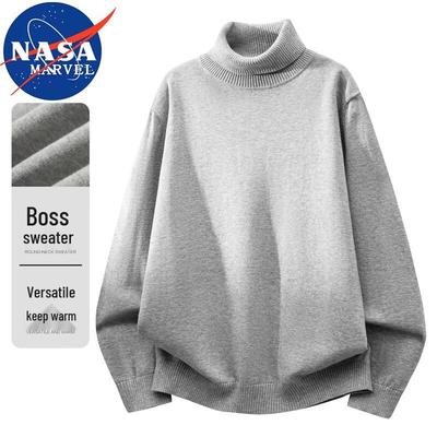 NASA MARVEL Men's Semi-High Collar Pullover Sweater