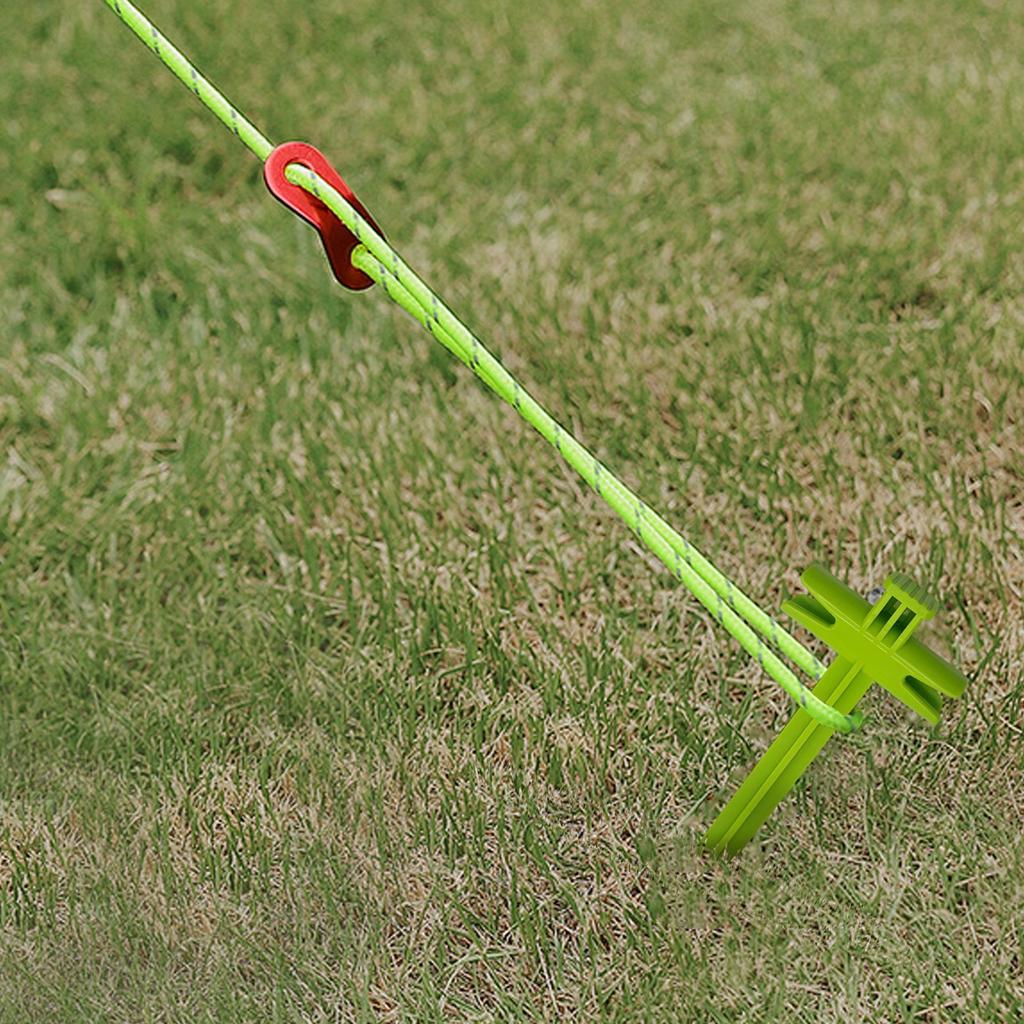 Anchoring Stake With Rope Lock,Outdoor Camping Tent Rope Holder