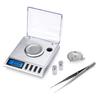 20 g x 0,001 grammes, balance à bijoux milligramme numérique de haute précision, rechargement, balance à bijoux et pierres précieuses, poids d'étalonnage et pincettes(Option 30g)