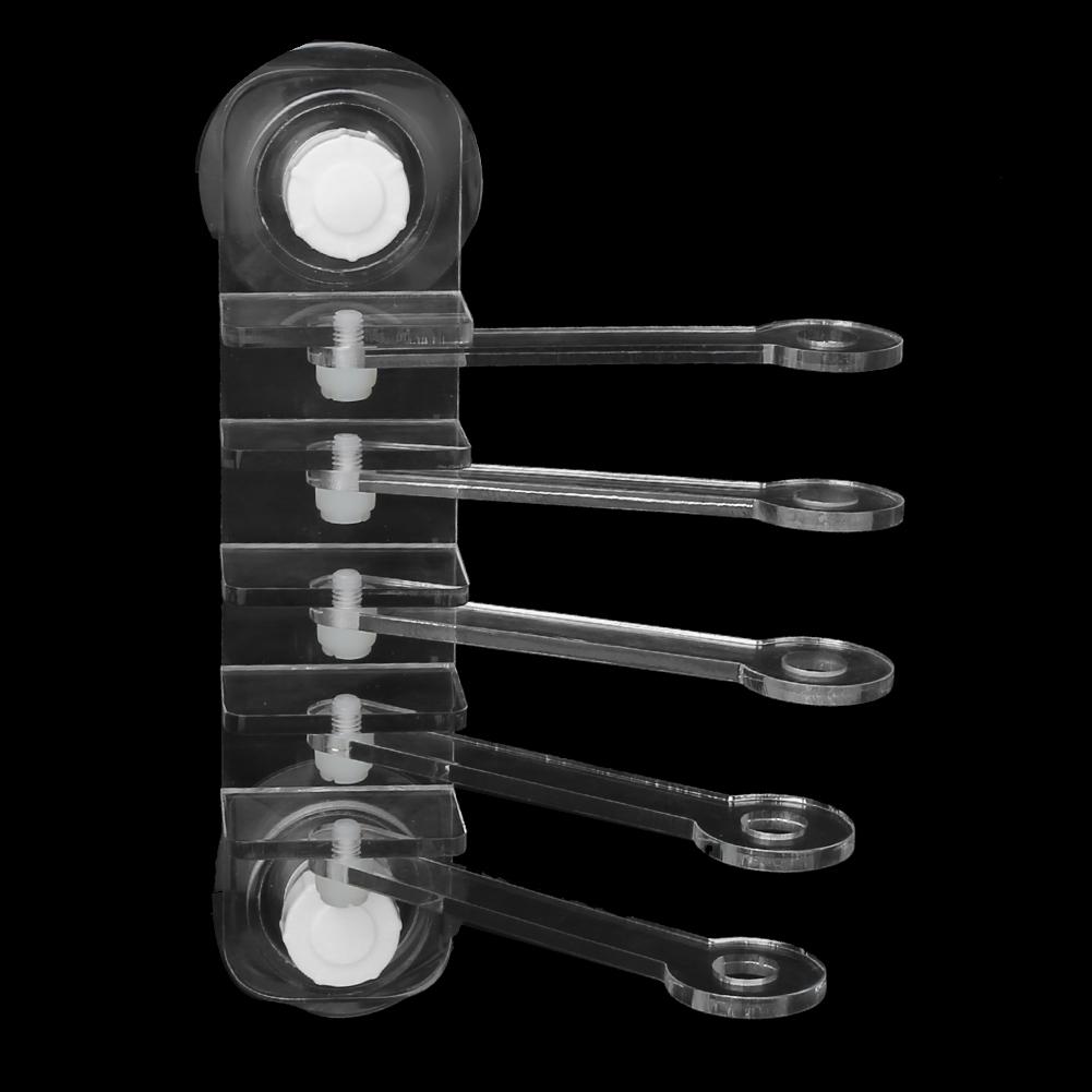 Acrylic Transparent Aquarium Five Claw Life Tree Shape Coral SPS Button 5 Hole Frag Rack Base Fish   Accessories