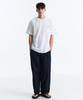 MUCENT Signature Back Round Logo Loose Fit Short Sleeve T-Shirt (White)
