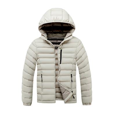 Light Clothing Cotton Jacket Men's Winter Hit The Colour Removable Cap Comfortable and Versatile Jacket Thickened Top Coat Jacket