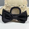 Chic Korean Style Breathable Straw Sun Hat with Bowknot - Women's Foldable Design
