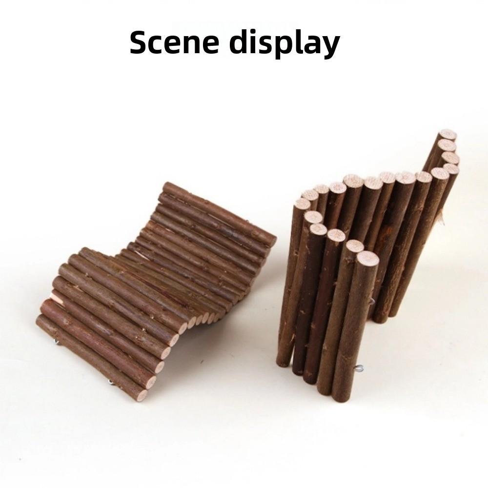Holz Molar Weidenzweig Kleintier Kaninchen Kauspielzeug Bogenbrücke Spielzeug Hamster Molar Zubehör