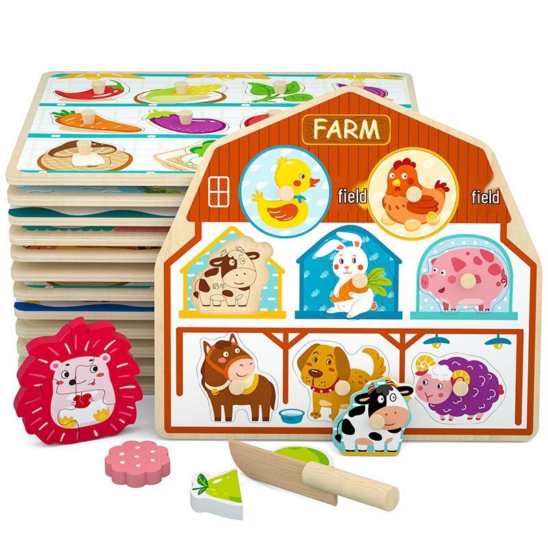 Baby Shape Matching Blocks Puzzle for Toddlers - Educational Toys for 1-Year-Old Boys and Girls