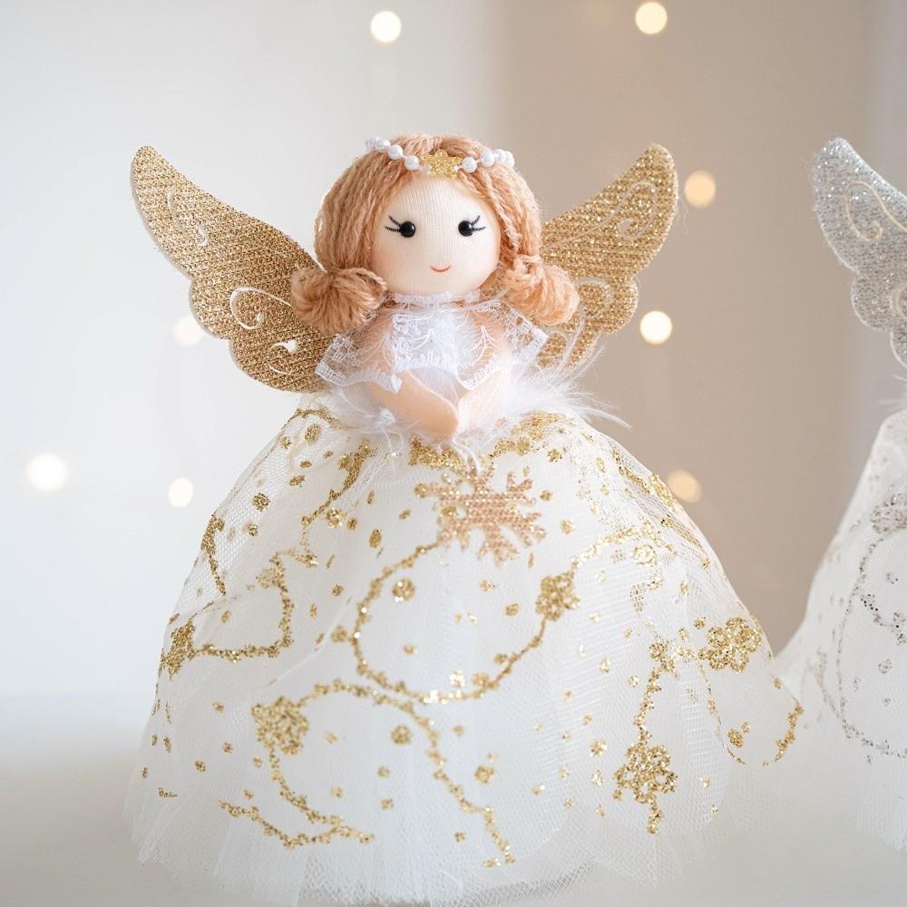 Handmade Christmas Tree Top Stars Angel Girl Angel Fairy Ornaments  Holiday Celebration