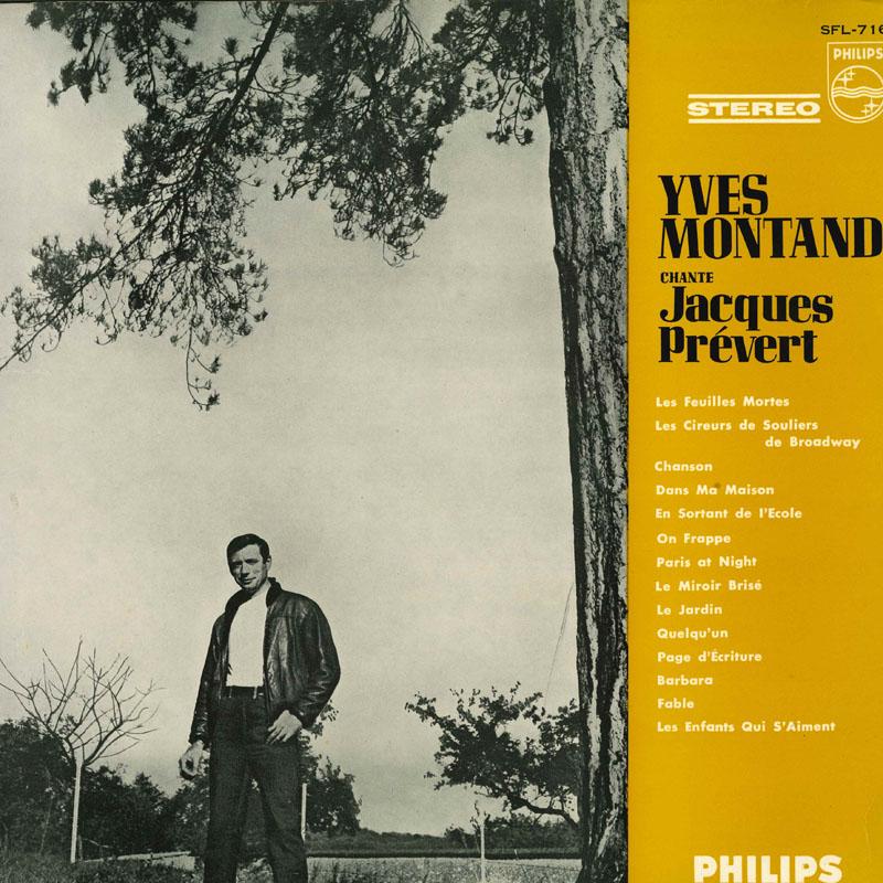 

LP Record YVES MONTAND Yves Montand Chante Jacques Prevert SFL7167 PHILIPS Japan Pop Used
