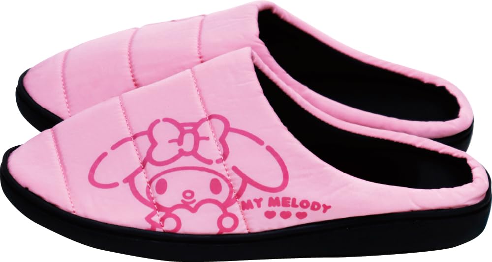 

Sanrio character My Melody room M size for indoor and down-style shoes/slippers, (22-23.5cm), warm, quiet, use, autumn/winter, women s, girls , kids