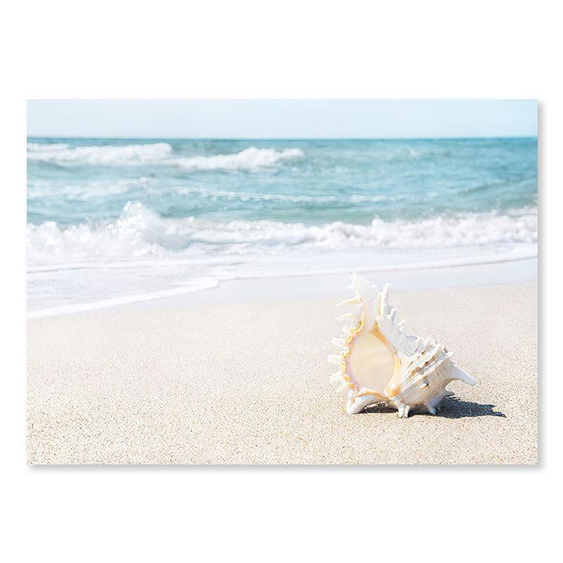 Ocean Beach Bridge Wall Art Canvas Paintings Sea Palm Tree Leaves Bus Posters Nordic Living Room Prints Pictures for Home Decor