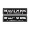 Beware Of Dog Signs, Aluminum Signs, Keep Fences Or Closed Signs For Dogs Signs Pendants Decorative Door Number ,1 Piece,
