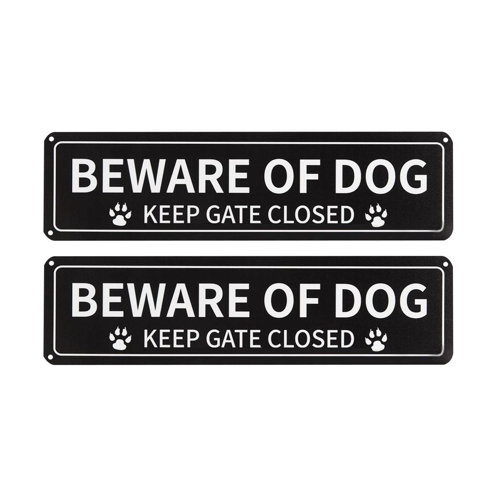 Beware Of Dog Signs, Aluminum Signs, Keep Fences Or Closed Signs For Dogs Signs Pendants Decorative Door Number ,1 Piece,