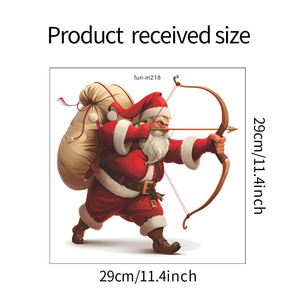 Santa Claus Archery Bathroom Bathroom Toilet with Home Decoration Stickers