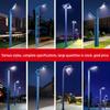 3-Meter Modern Aluminum Solar Courtyard Light - Waterproof & Rustproof for Outdoor Use