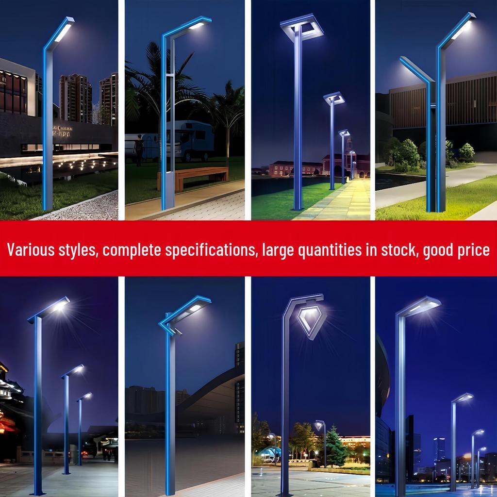 3-Meter Modern Aluminum Solar Courtyard Light - Waterproof & Rustproof for Outdoor Use