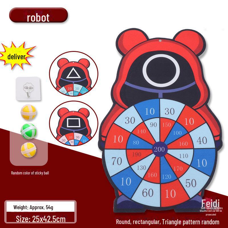 Kids' Interactive Sticky Ball Dart Board for Indoor & Outdoor Play