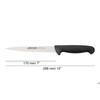 Couteau à semelle - Arcos - Prof 293125 - Acier inoxydable Nitrum - Lame 17 cm - Ergonomique noir