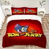 3pcs bedding set Tom Jerry Includes 1 Comforter + 2 Pillowcases, Without Pillow Inserts, Soft Comfortable,a0909221
