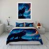 Wolf Art Three-Piece Set Soft Comfortable Duvet Cover Bedding Set Included 1*Duvet Cover & 2*Pillowcases, Gift