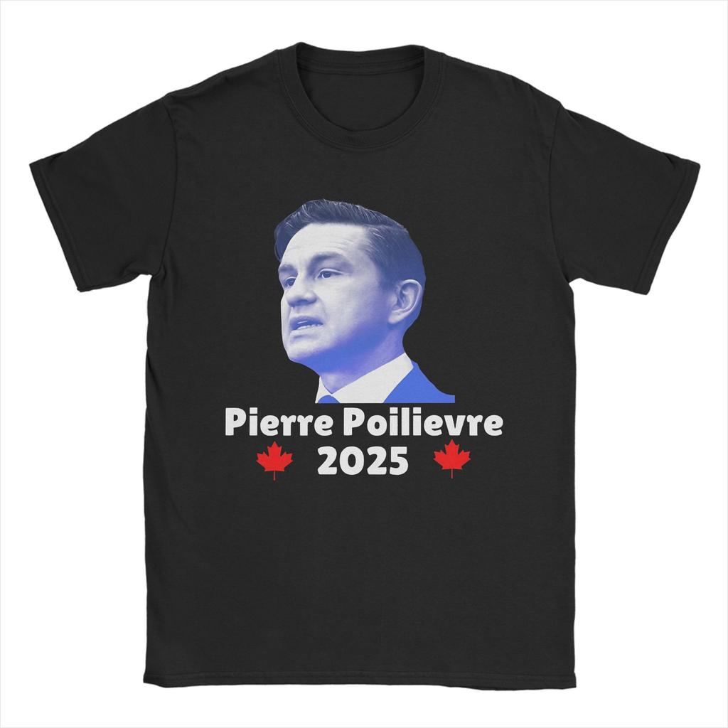 Pierre Poilievre T-Shirt Summer Cotton T Shirts For Mens Design Tshirt Short Sleeve Streetwear Tees