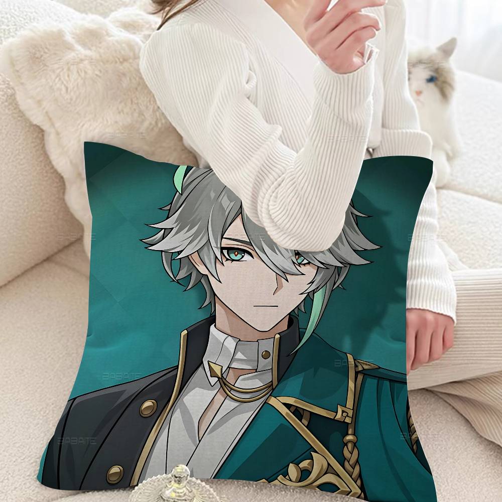 Genshin Impact Game Pillow Cover Sofa Cushion Cover Home Room Decoration Children Gift