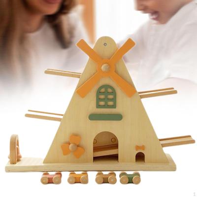 Glide Car Miniature Toy, Toddler Ramp Race Track Set, Educational Ramp, Kid Wooden
