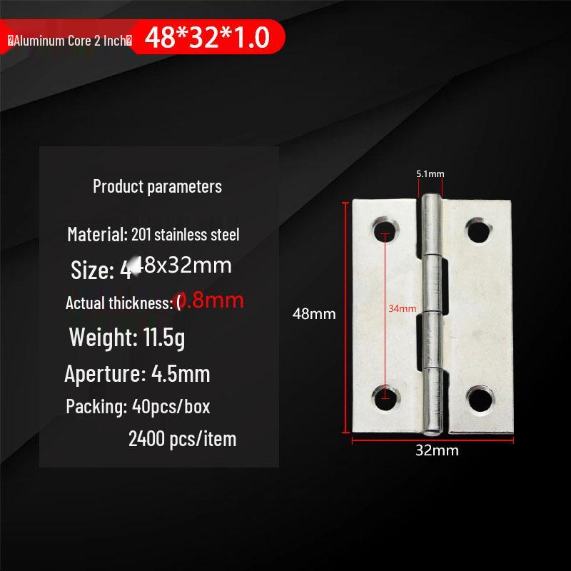 304 Stainless Steel Mini Hinges: 1-4 Inch Options for Cabinets & Wooden Boxes