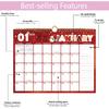 2026-2027 Wall Calendar, Calendar 2026-2027, 18 Monthly Wall Calendar from January 2026 to June 2027, 11 x 8.5 Inches Thick Paper, Large Ruled Blocks