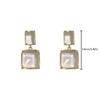 Transparent Minimalist Earrings Stylish Earrings Fashionable Crystal Temperament Retro  Delicate Jewelry