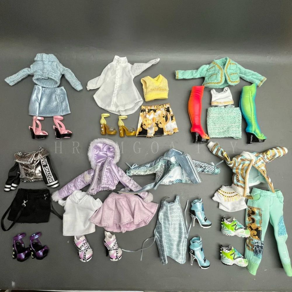Original Multi Style Rainbow Middle School 28cm Doll Clothes and Shoes Set Fashion Dressing Girls' Holiday Gift Toys