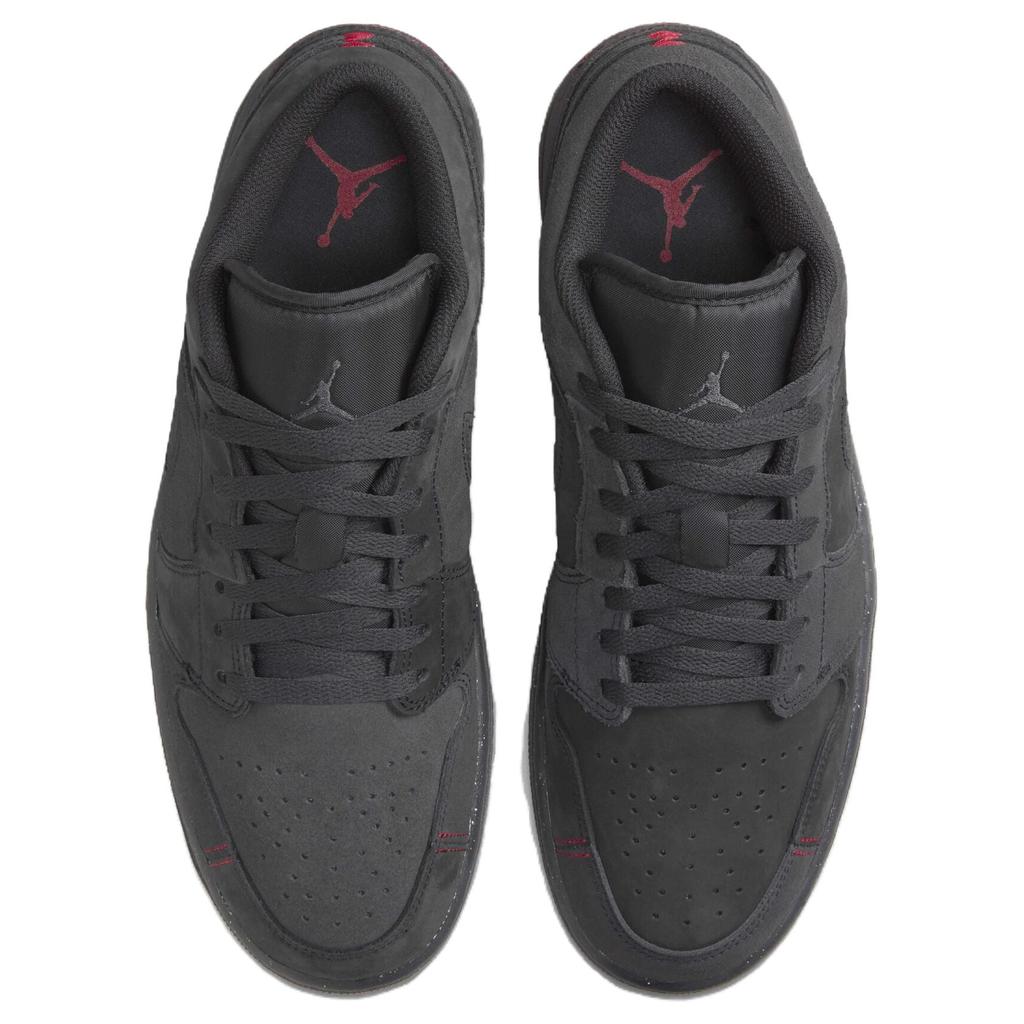 Jordan Air Jordan 1 Low Comfortable Low top Vintage Basketball Shoes Men's Black Gray FD8635-001