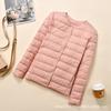 Womens Short Down Jacket 2026 Round Neck Slim Fit Lightweight Inner Wear Base Coat Plus Size Trendy