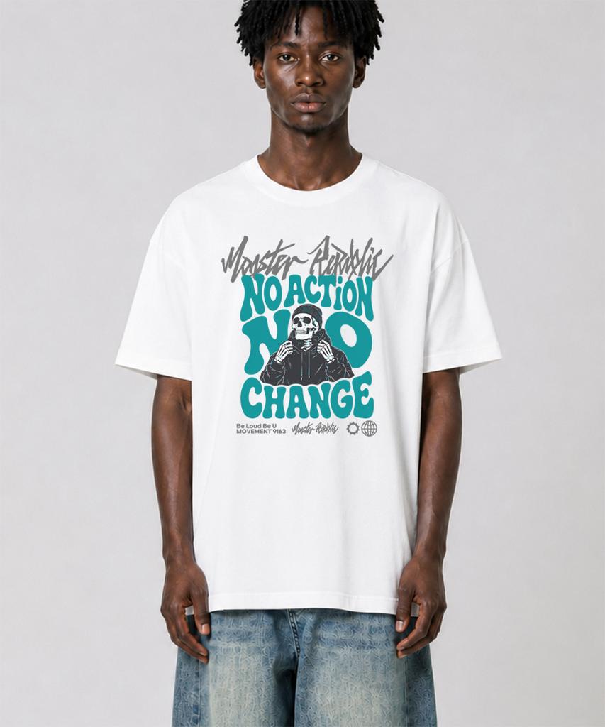 MONSTER REPUBLIC No Change Mint T-Shirt White_9163