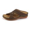 2024 Plus Size Casual Round Toe Cross Strap Hollow High Heel Women's Wedge Slippers