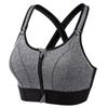 Reggiseni Sportivi da Donna Leggings Top Corto Gilet Cerniera Frontale Taglia Plus Spalline Regolabili Antiurto Palestra Fitness Atletico Reggiseno