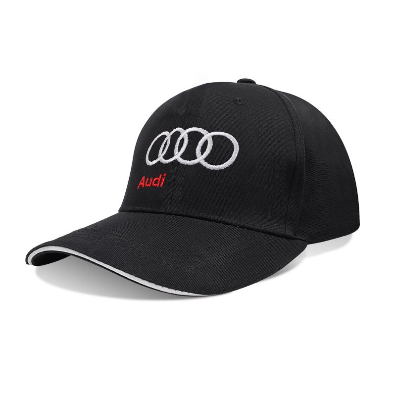2026 Hot For Audi Car Emblem Embroidery Snapback Baseball Cap Spring And Autumn Outdoor Sports Adjustable Casual Hats Sunscreen Hat