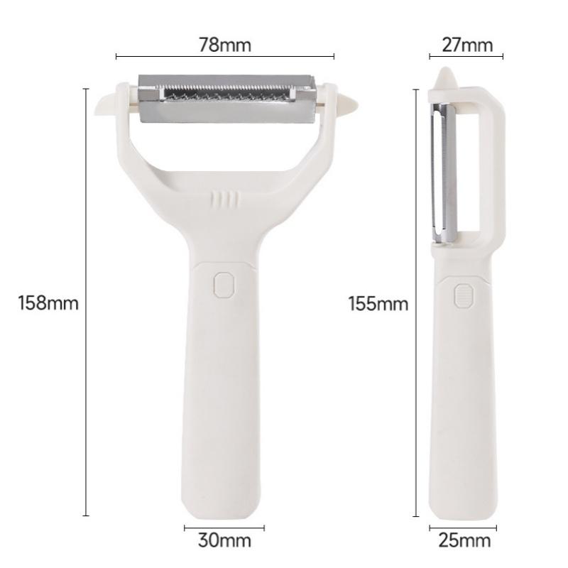 2-in-1 Multi-Purpose Grater & Peeler SetKitchen Vegetable Slicer, Fruit Peeler, Paring Knife & Peeling Tool